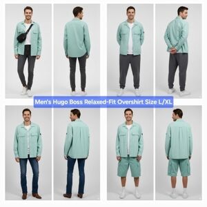 Hugo Boss Relaxed-Fit Overshirt Size L/XL